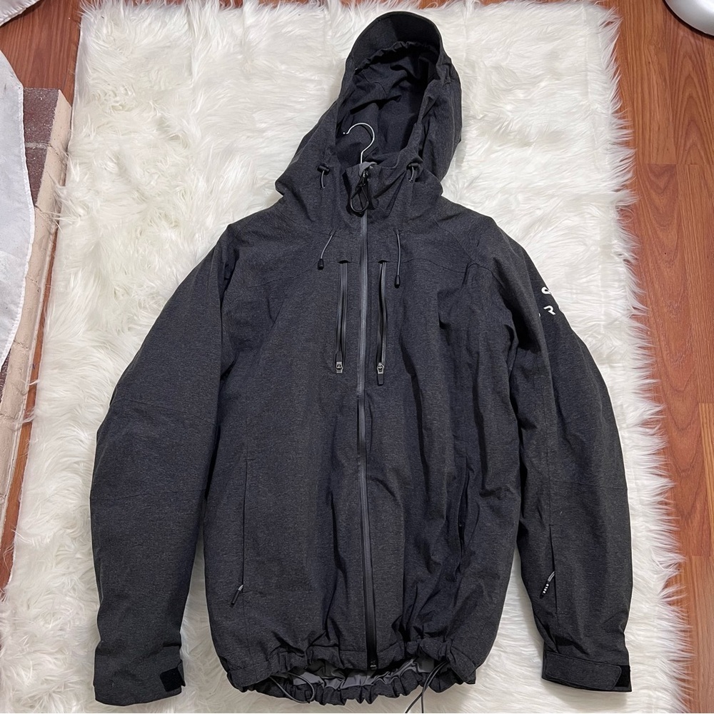 Oros Mens Solar core Parka Ski jacket Size M Gray Thick Heat retention Insulated